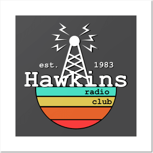 Hawkins radio club Posters and Art